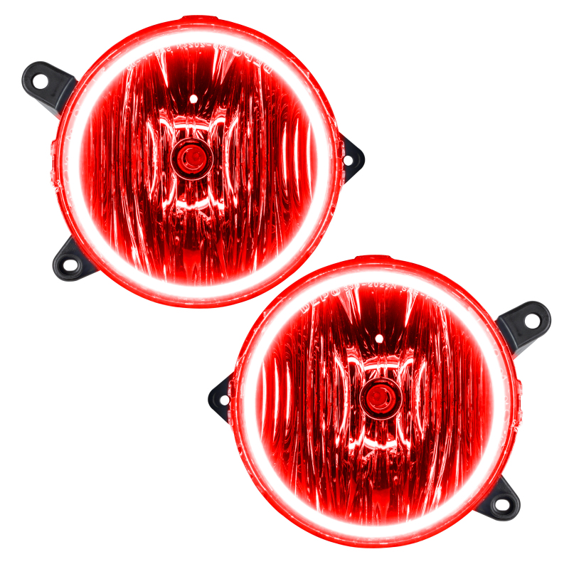 Ford Mustang Fog Light Halo Kit - ORACLE Lighting - V6 Grill Fogs - Red - `10-`12